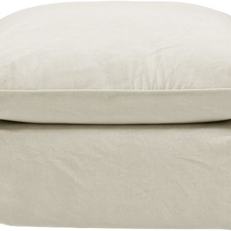 Maker&Son footstool, marnie piped edge with long skirt