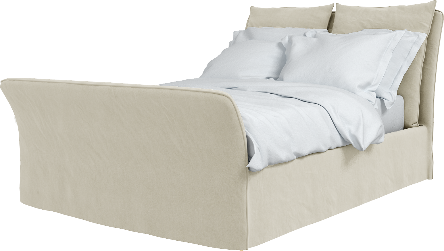 Maker&Son Bed King Marnie Piped Edge Sunstone Beige