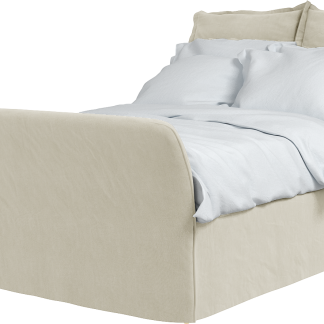 Maker&Son King Footer Bed, Song Pillowedge in Sunstone Beige