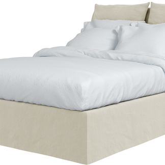 Maker and Son King, Marnie Piped Edge in Sunstone Natural Beige.