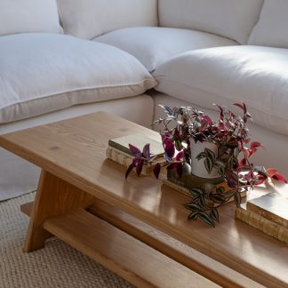 Maker and Son Milland coffee table large size, close up.