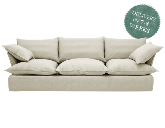 Maker and Son Large Sofa, Song Short Pillow Edge in Sunstone Beige.