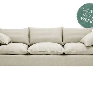 Maker and Son Large Sofa, Song Short Pillow Edge in Sunstone Beige.