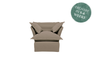 Song Little Armchair | Natural Beige Italian Linen