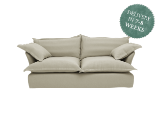 Maker and Son Sofa, Song Pillow Edge in Natural Linen